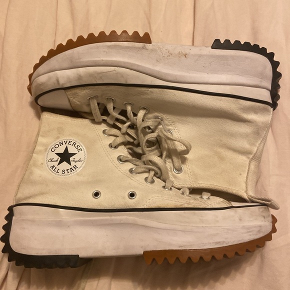 White Converse Hikes - Picture 2 of 3